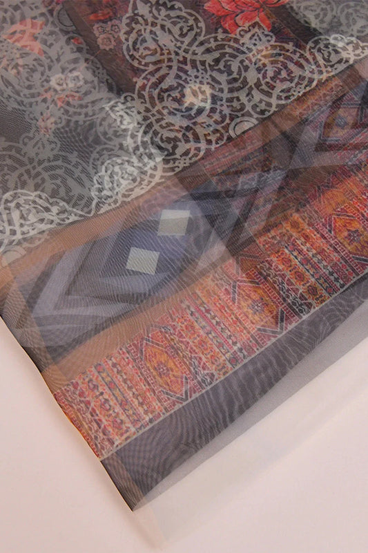 Organza Dupatta KCC-1467 Embroidered KHAS STORES 