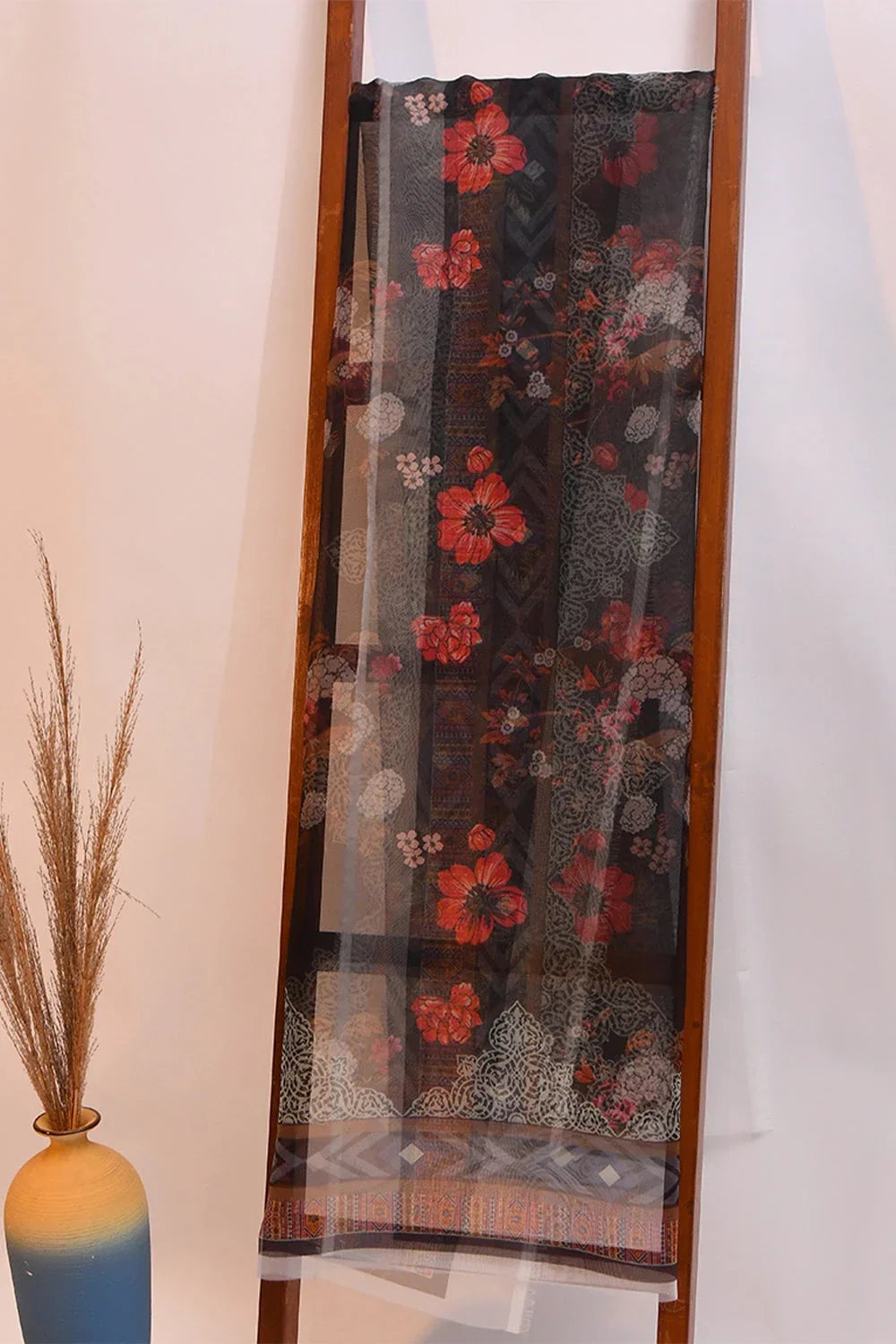 Organza Dupatta KCC-1467 Embroidered KHAS STORES 