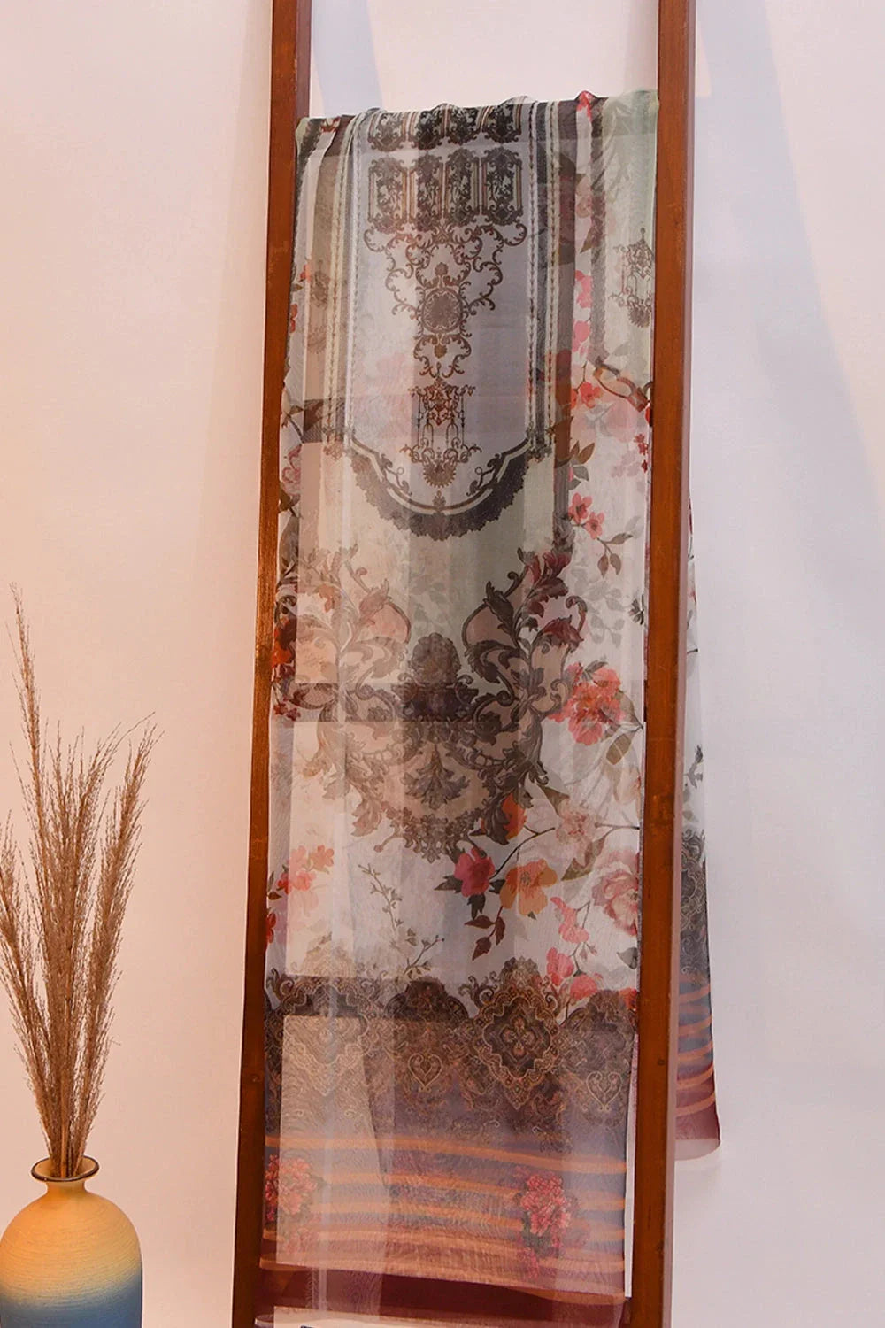 Organza Dupatta KCC-1468 Embroidered KHAS STORES 