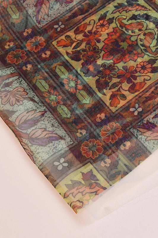 Organza Dupatta KCC-1474 Embroidered KHAS STORES 