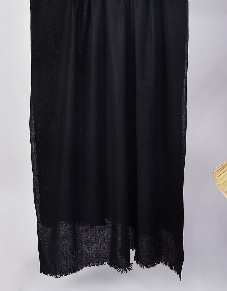 PASHMINA SHAWL-Black Apparel & Accessories KHAS STORES 