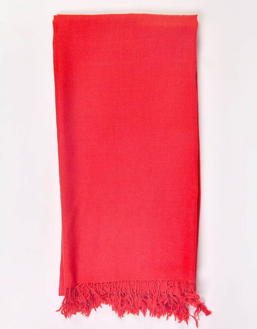PASHMINA SHAWL-Red Apparel & Accessories KHAS STORES 