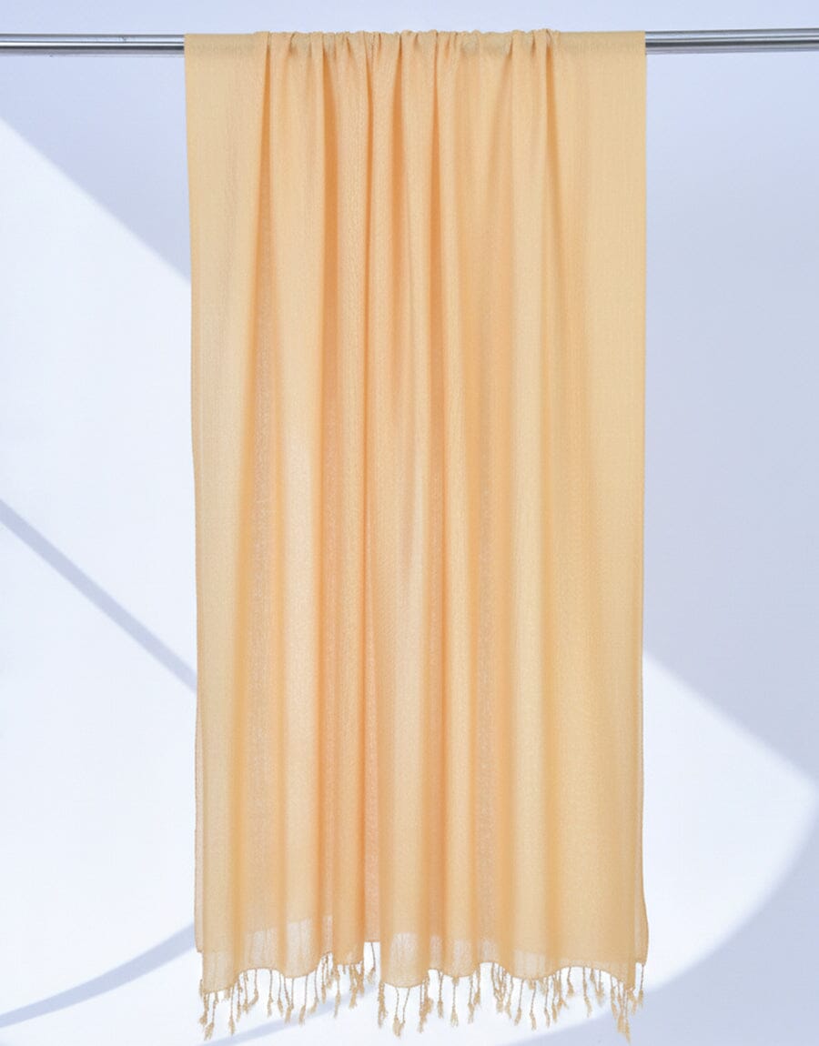 Plain Shawl-Cream Apparel & Accessories KHAS STORES 