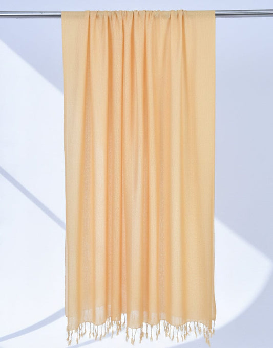 Plain Shawl-Cream Apparel & Accessories KHAS STORES 