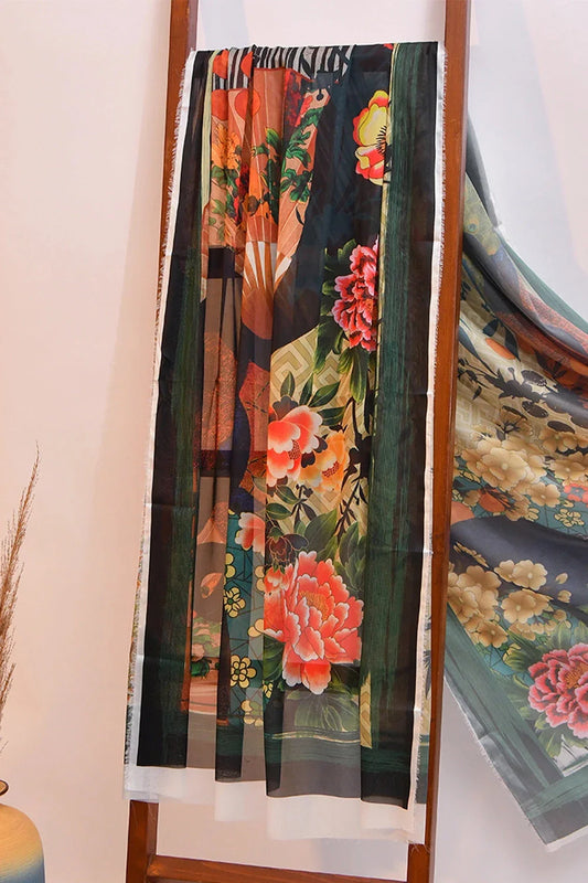 Silk Dupatta KSC-3149 Embroidered KHAS STORES 