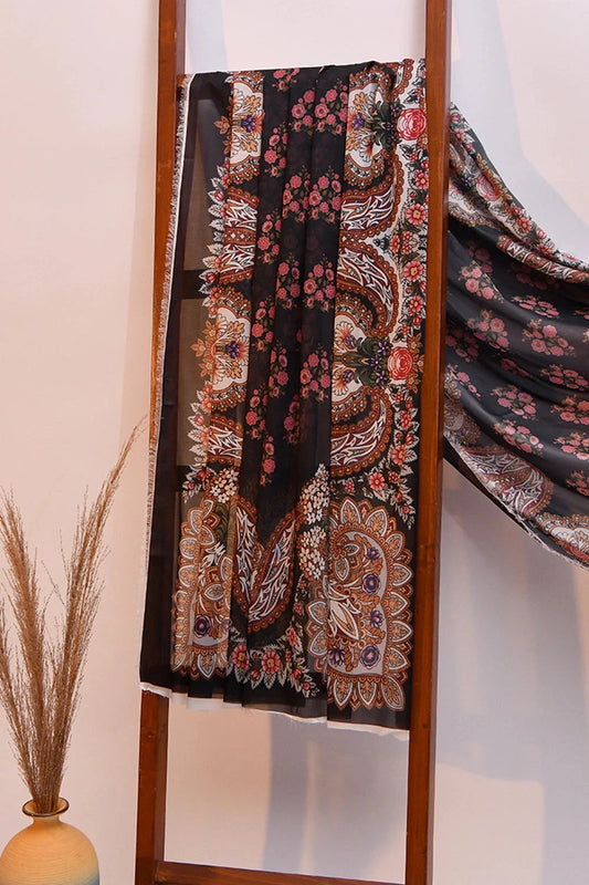 Silk Dupatta KSE-2777 Embroidered KHAS STORES 