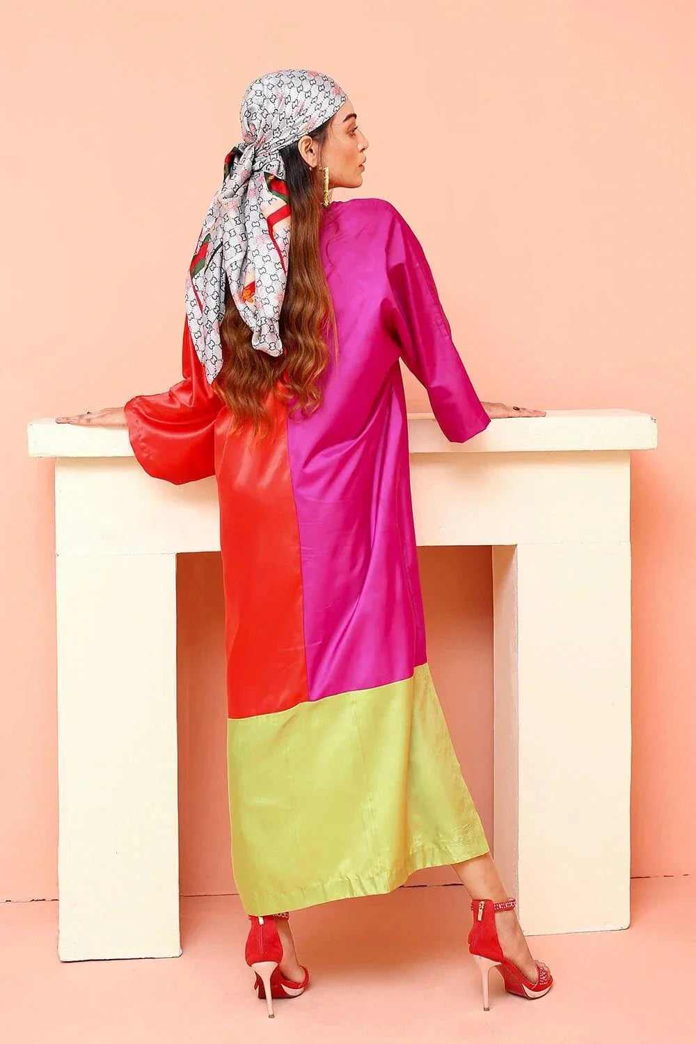 Stitched Silk Shirt DRC-015 KHAS STORES 