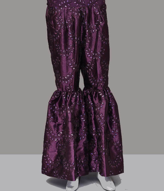 TROUSER TR-1091 PURPLE Women Bottoms FASSTILAD 