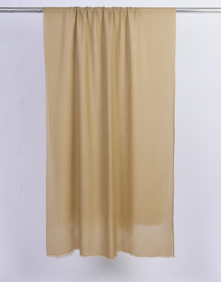 Wool Shawl-Beige Apparel & Accessories KHAS STORES 