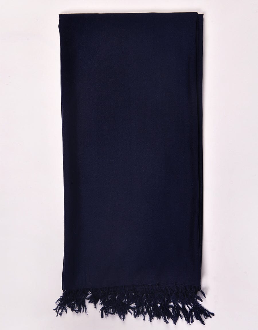WOOL SHAWL-Blue Apparel & Accessories KHAS STORES 
