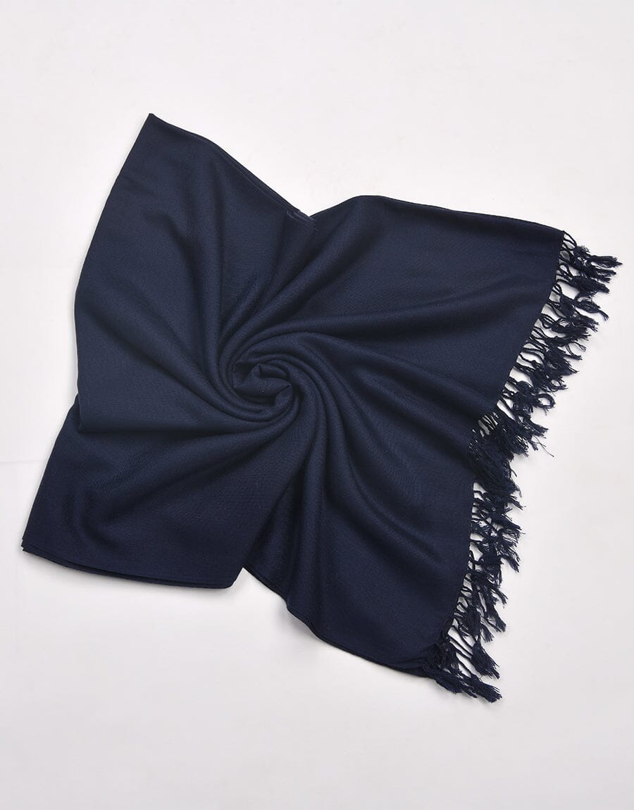 WOOL SHAWL-Blue Apparel & Accessories KHAS STORES 