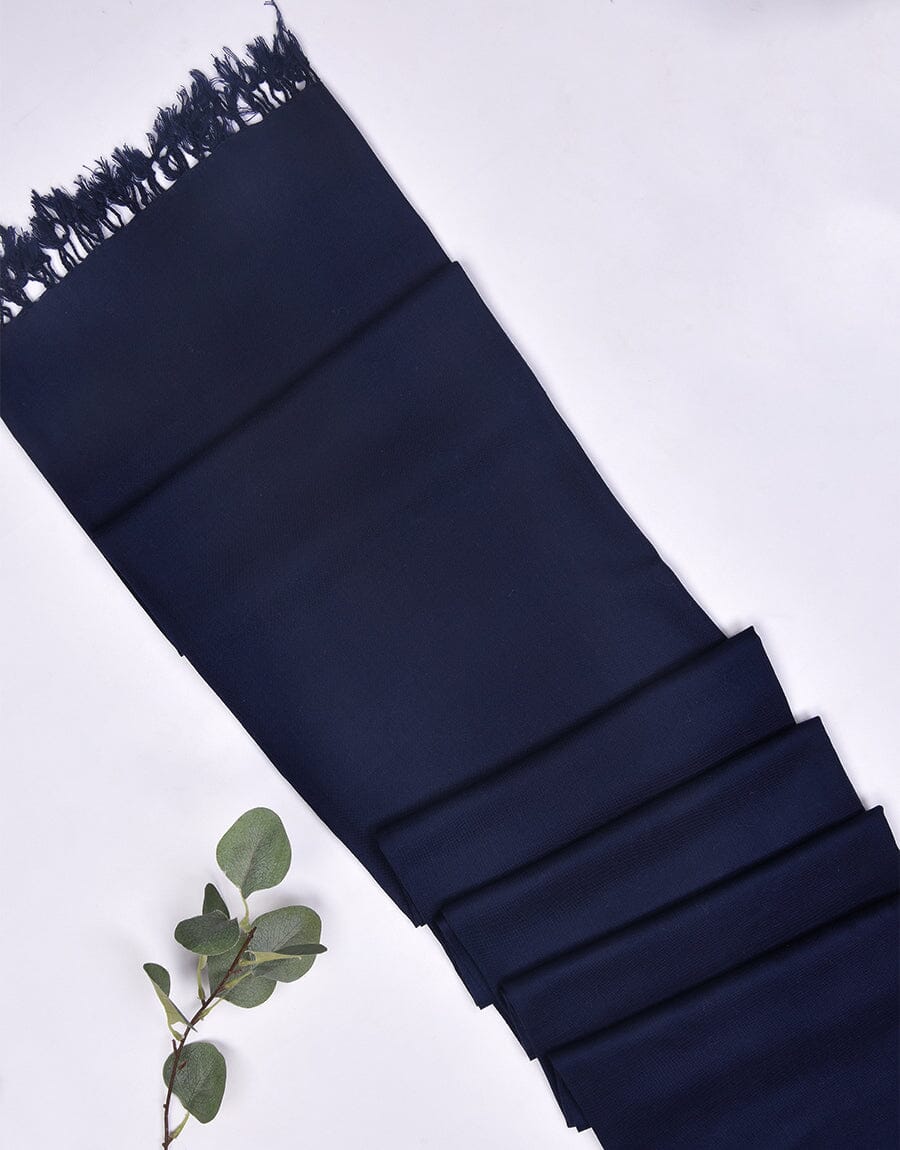 WOOL SHAWL-Blue Apparel & Accessories KHAS STORES 