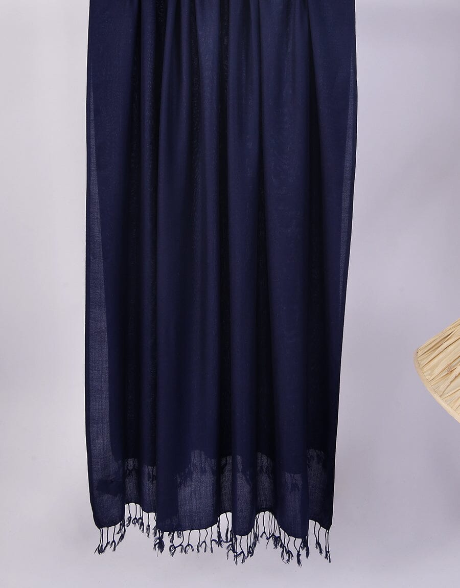 WOOL SHAWL-Blue Apparel & Accessories KHAS STORES 