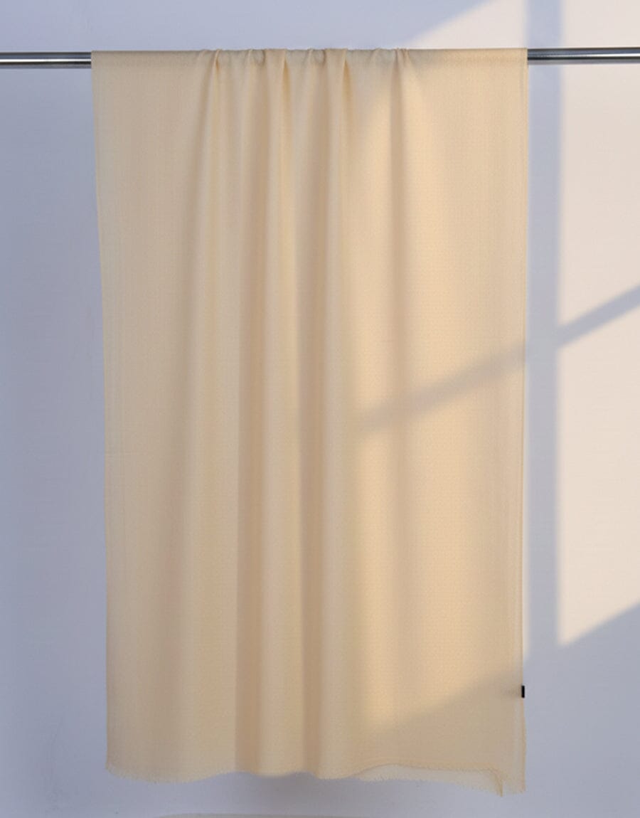Wool Shawl-Cream Apparel & Accessories KHAS STORES 