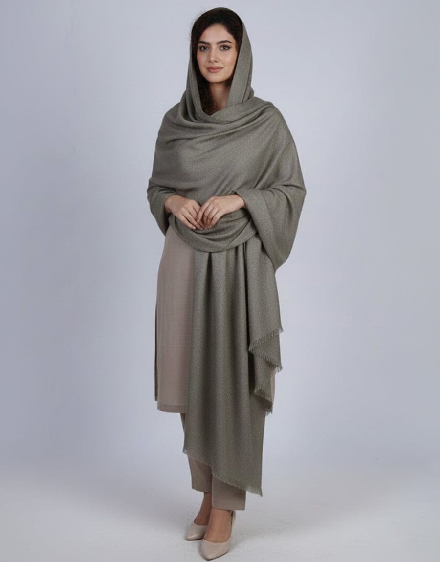 Wool Shawl-Dark Grey Apparel & Accessories KHAS STORES 