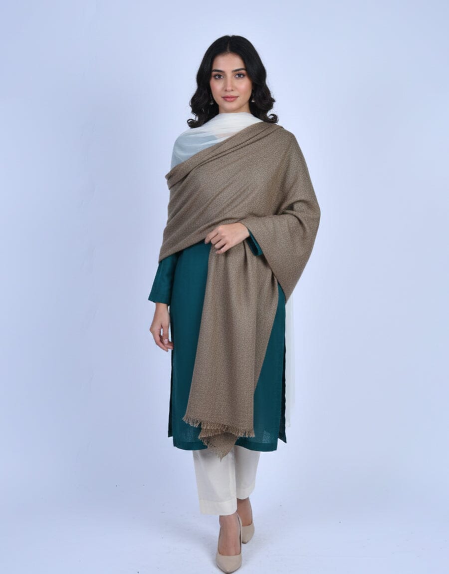 Wool Shawl-Light Brown Apparel & Accessories KHAS STORES 