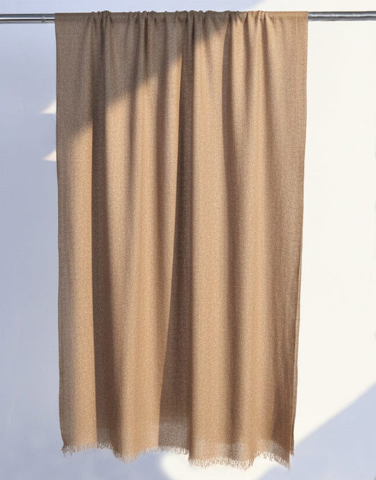 Wool Shawl-Light Brown Apparel & Accessories KHAS STORES 