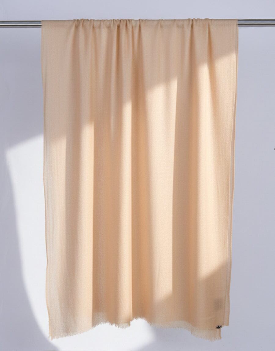 Wool Shawl-Light Peach Apparel & Accessories KHAS STORES 