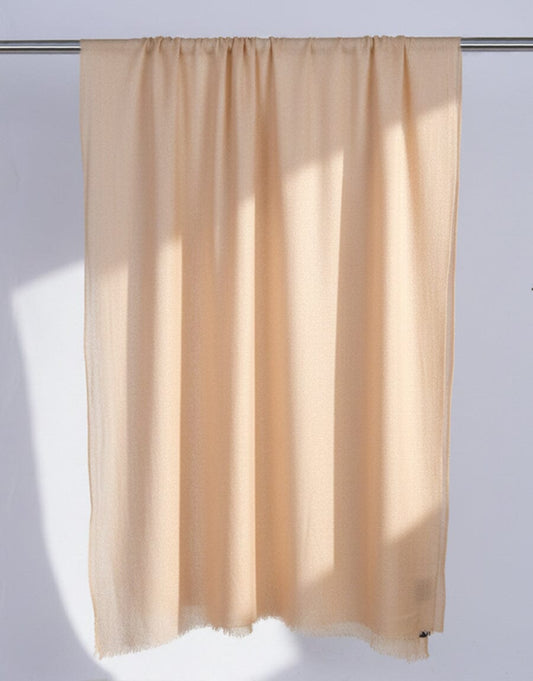 Wool Shawl-Light Peach Apparel & Accessories KHAS STORES 