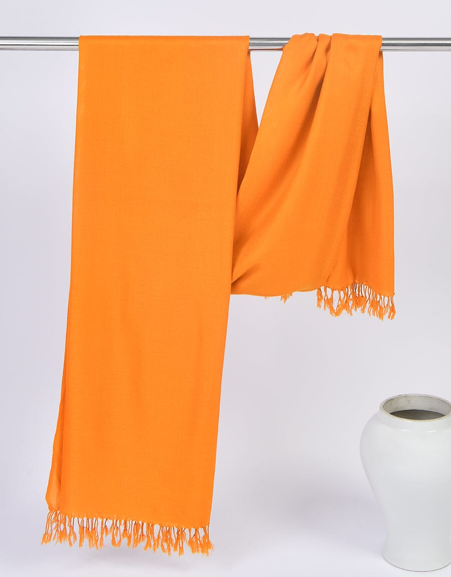 WOOL SHAWL-Mustard Apparel & Accessories KHAS STORES 