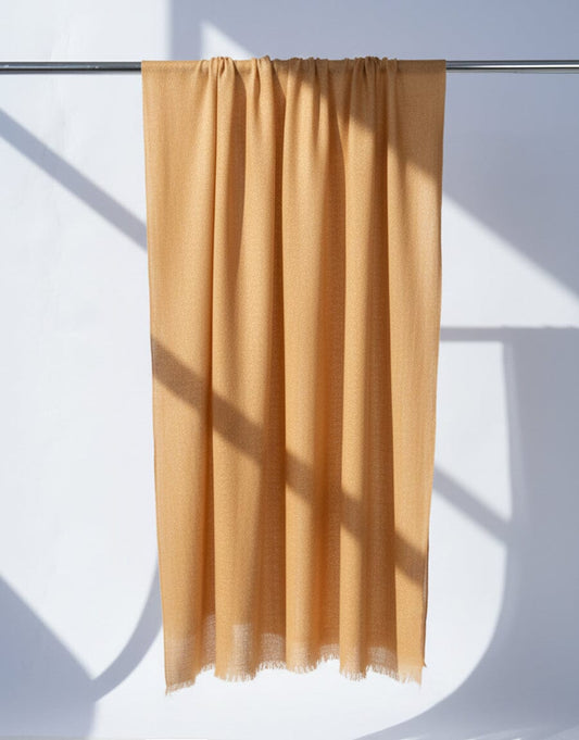 Wool Shawl-Mustard Apparel & Accessories KHAS STORES 