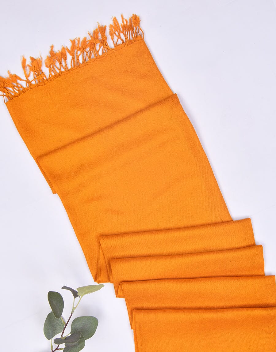 WOOL SHAWL-Mustard Apparel & Accessories KHAS STORES 