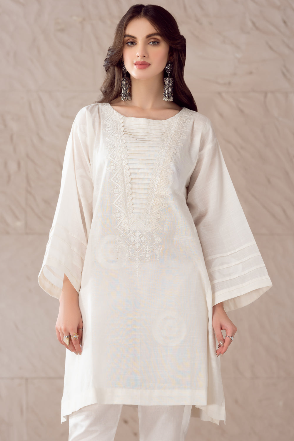 1 PC Stitched | Jaquard Embroided Shirt