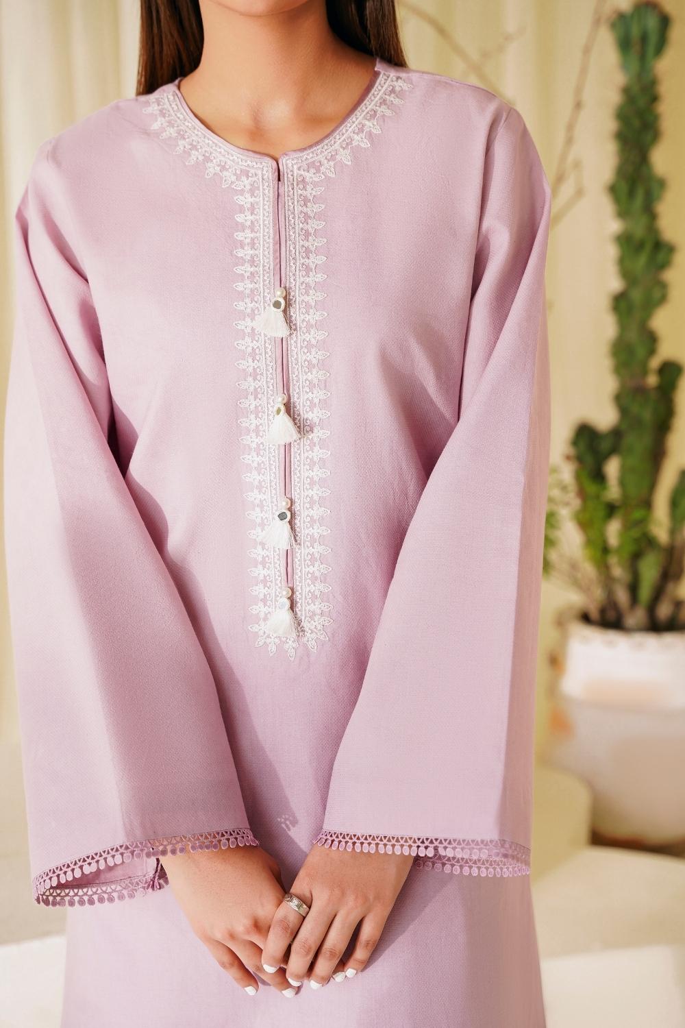 2 PC Stitched | Lawn Embroidered Shirt + Trouser