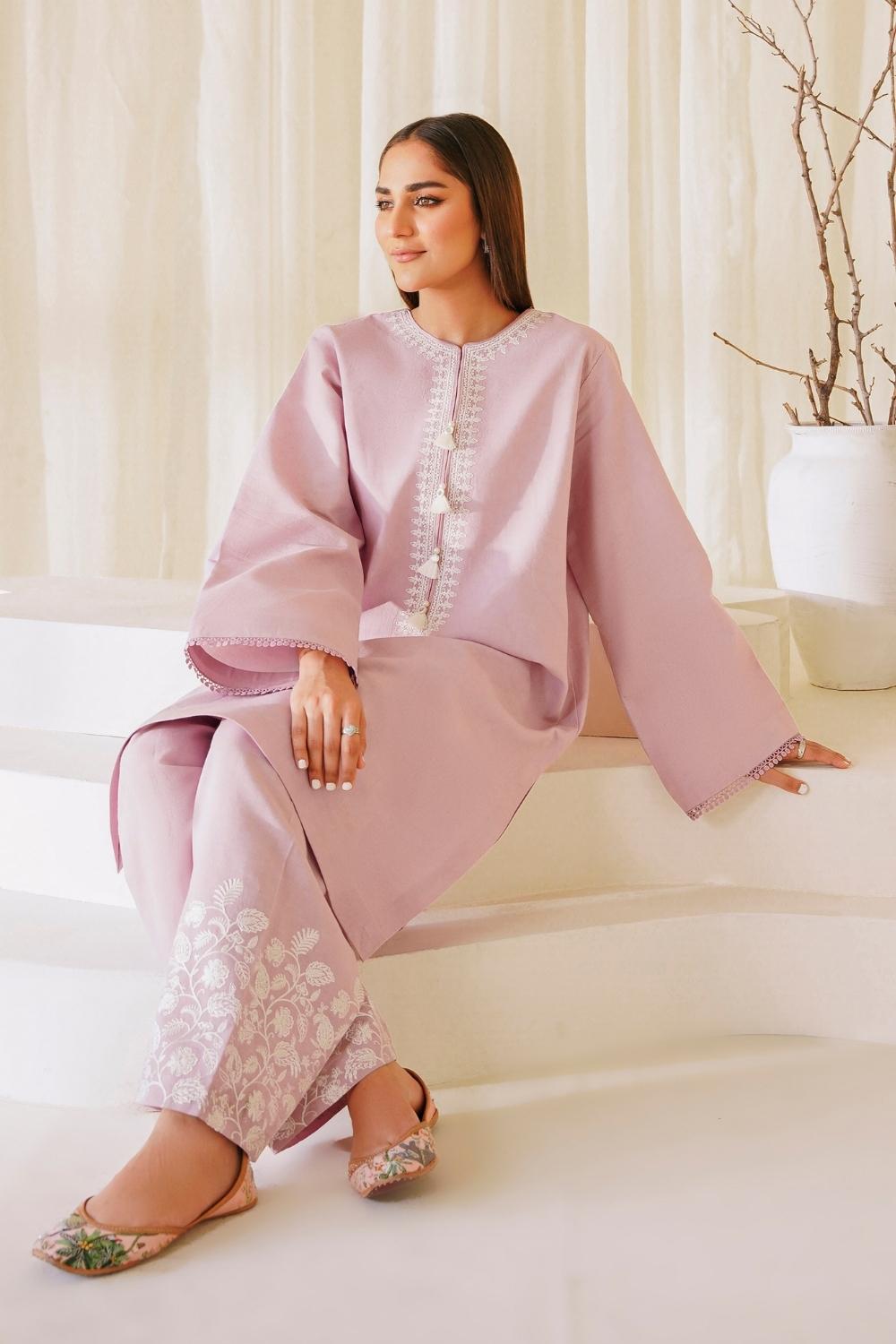 2 PC Stitched | Lawn Embroidered Shirt + Trouser