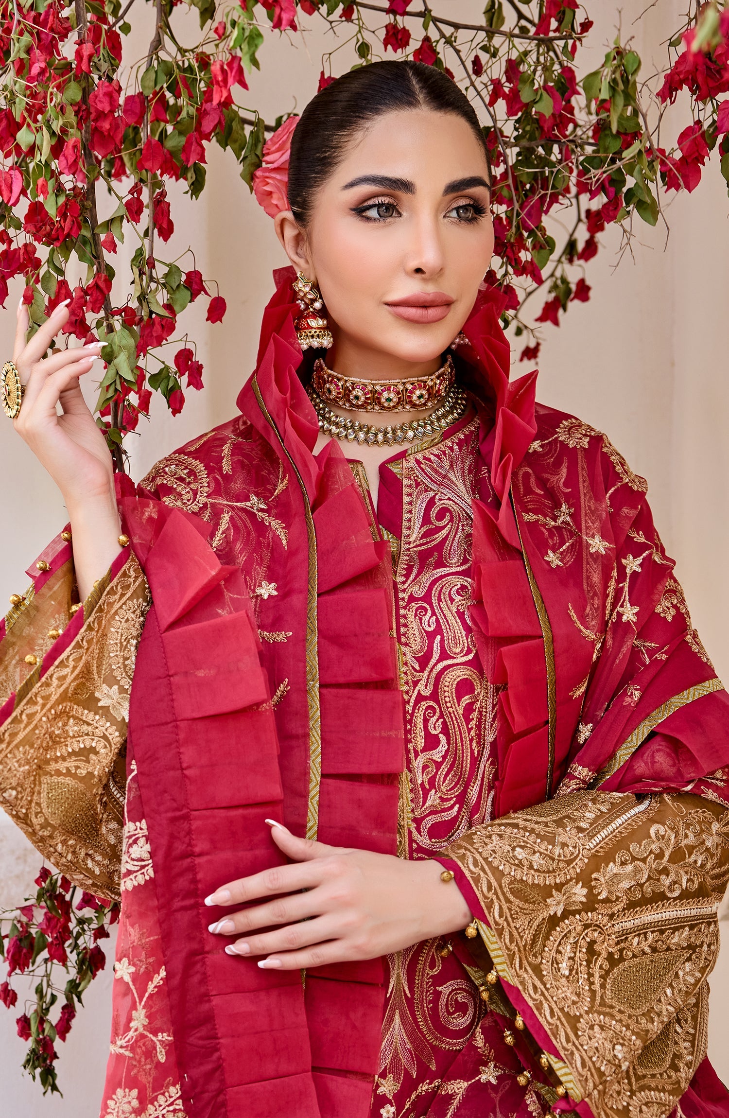 Luxury Lawn - Cranberry (MLFD-089) Maryum N Maria