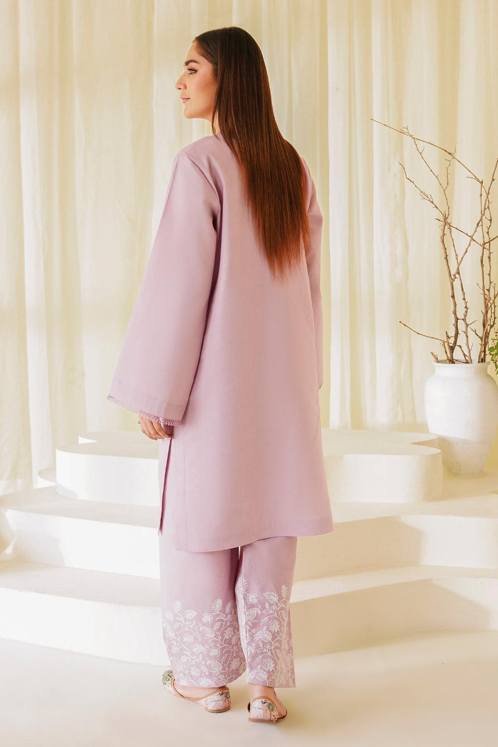 2 PC Stitched | Lawn Embroidered Shirt + Trouser