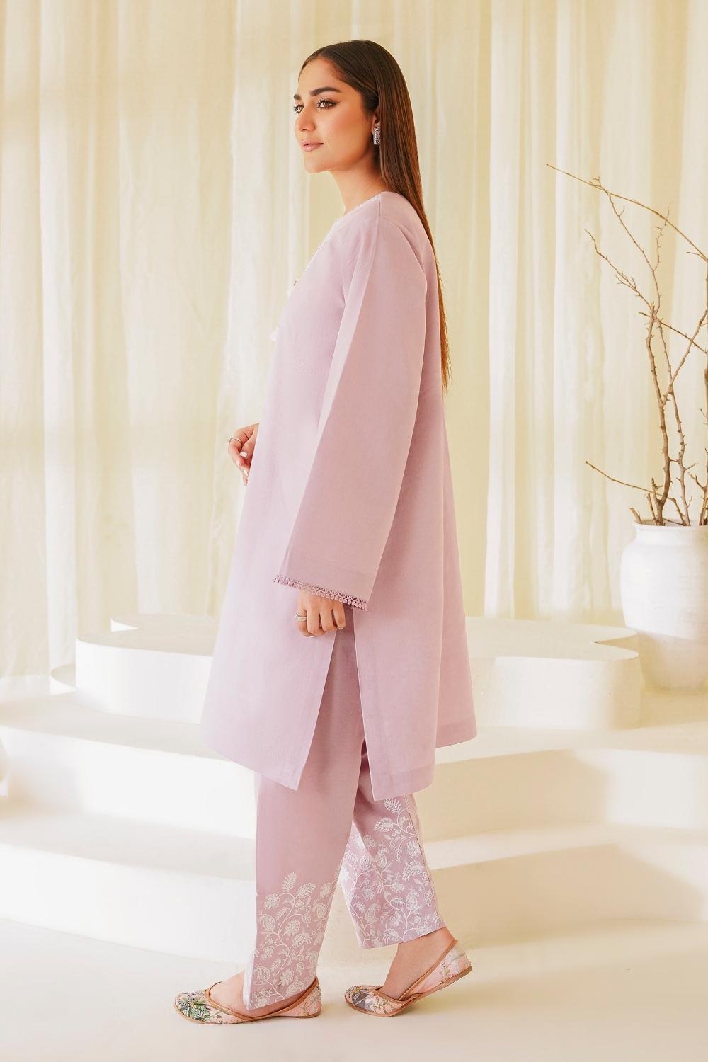 2 PC Stitched | Lawn Embroidered Shirt + Trouser