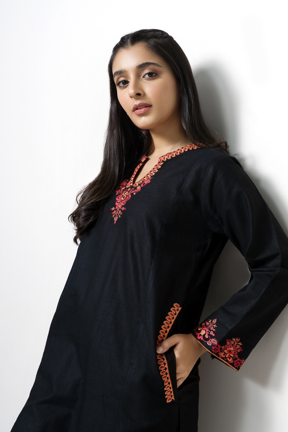 2 PC Stitched | Khaddar Embroidered Shirt + Trouser