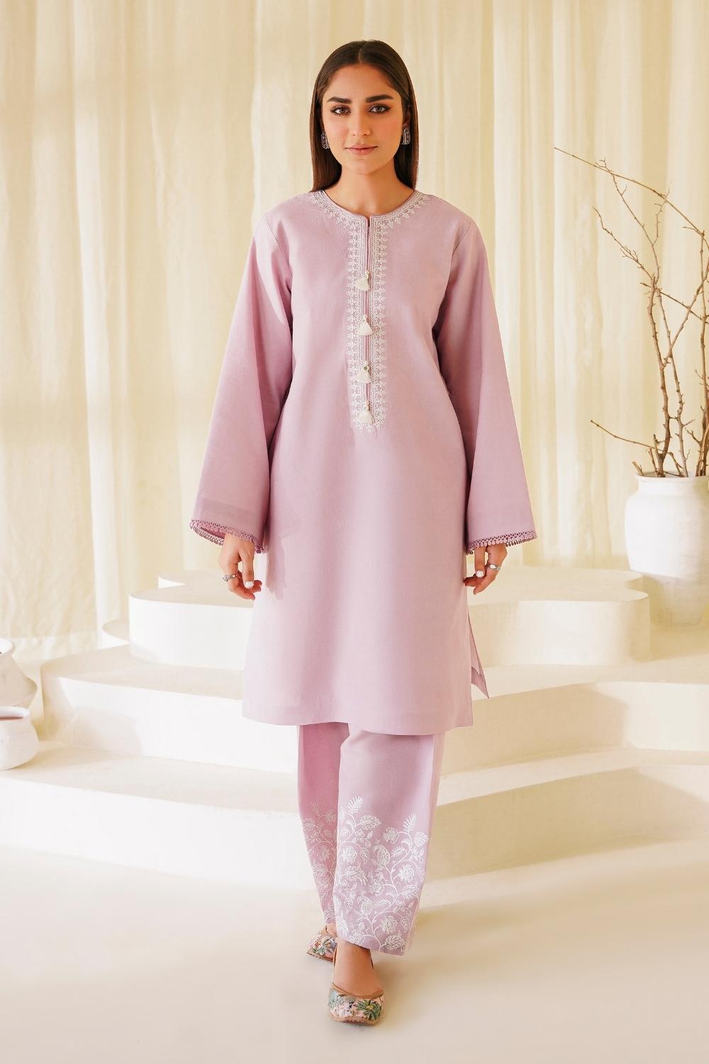 2 PC Stitched | Lawn Embroidered Shirt + Trouser