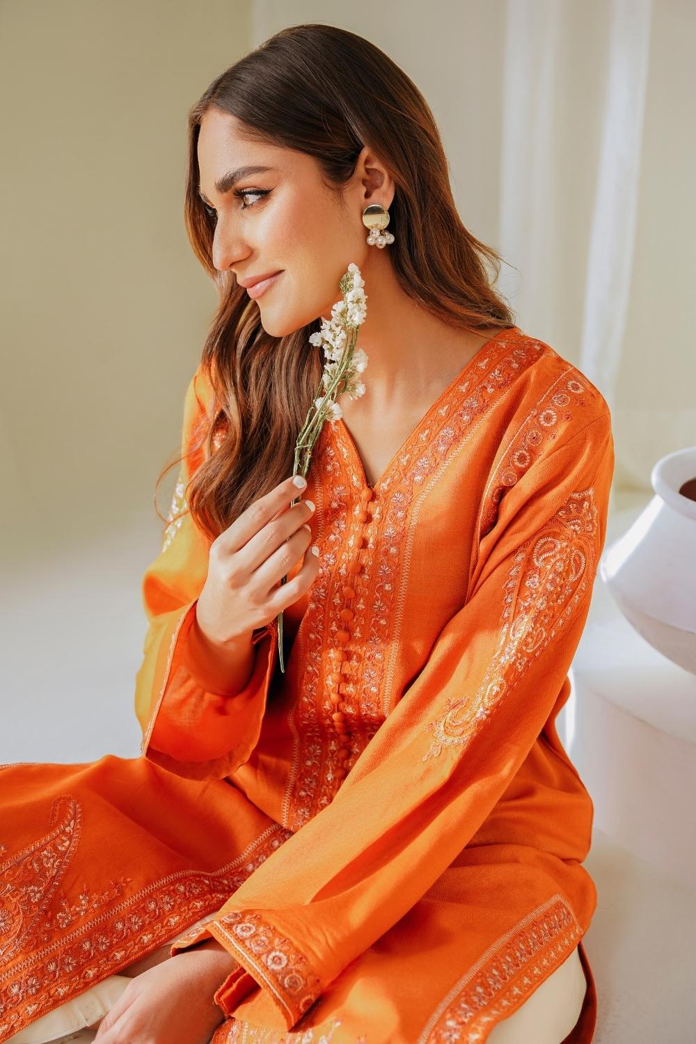 2 PC Stitched | Lawn Embroidered Shirt + Trouser