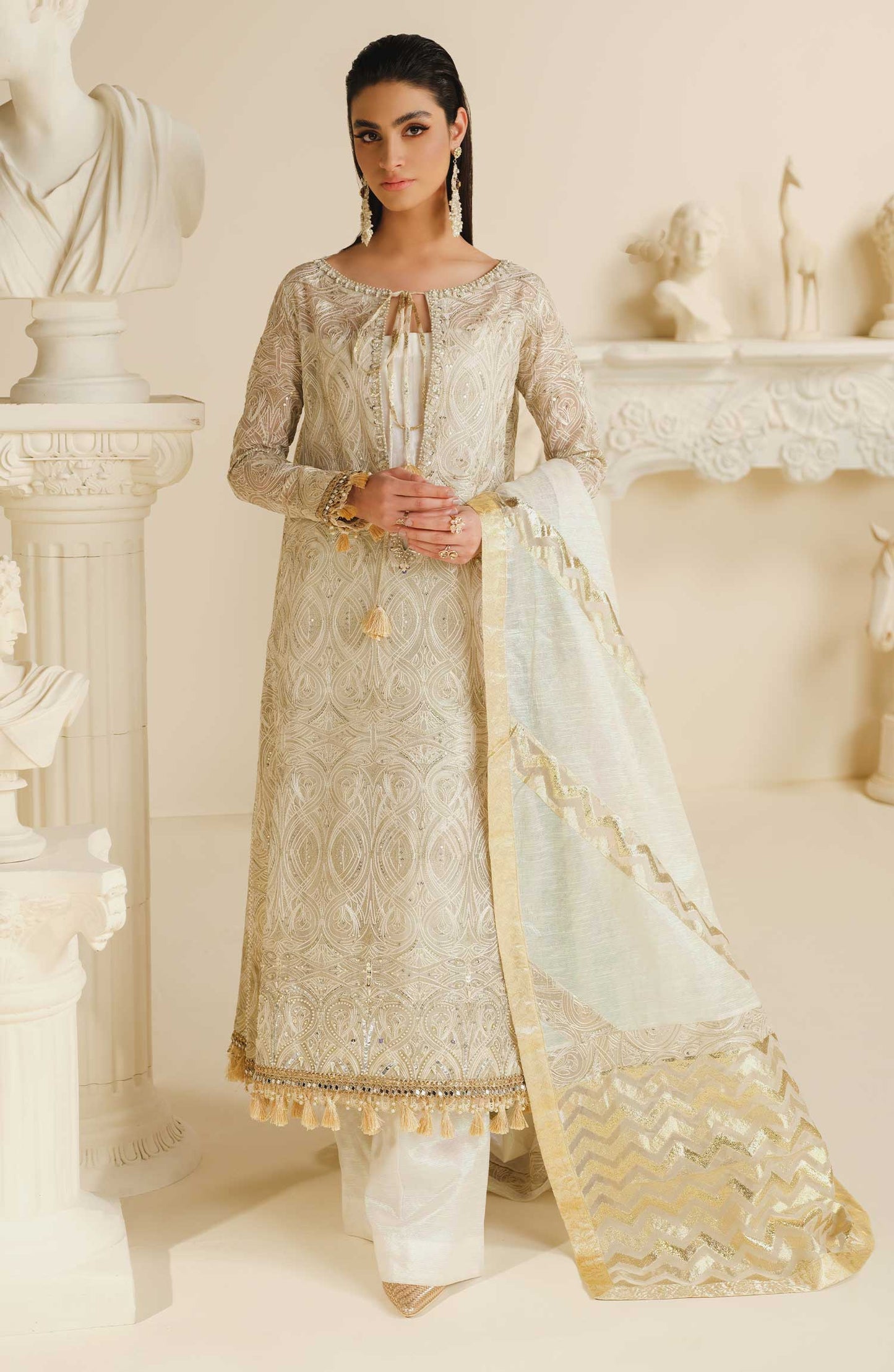 Formal Dress - White Frost (MFD-0088)