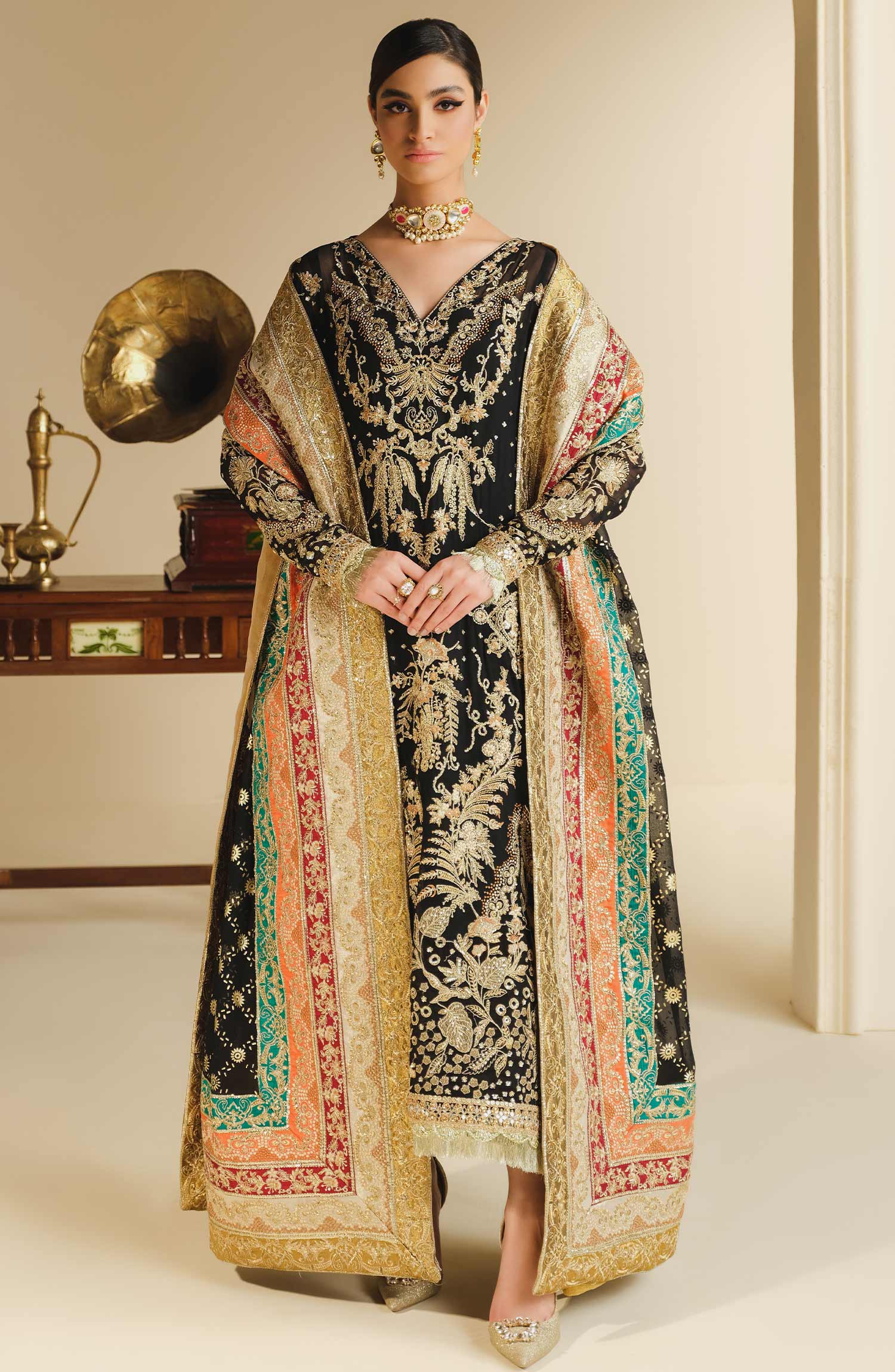 Formal Dress - Ruhi (SFD-0070) Shamrock Premium