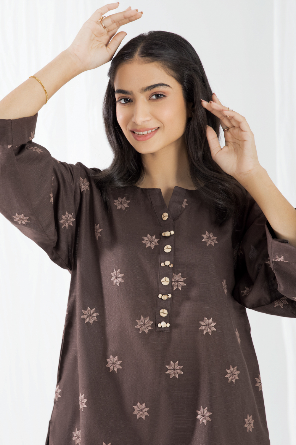 2 PC Unstitched | Khaddar Embroidered Shirt + Trouser