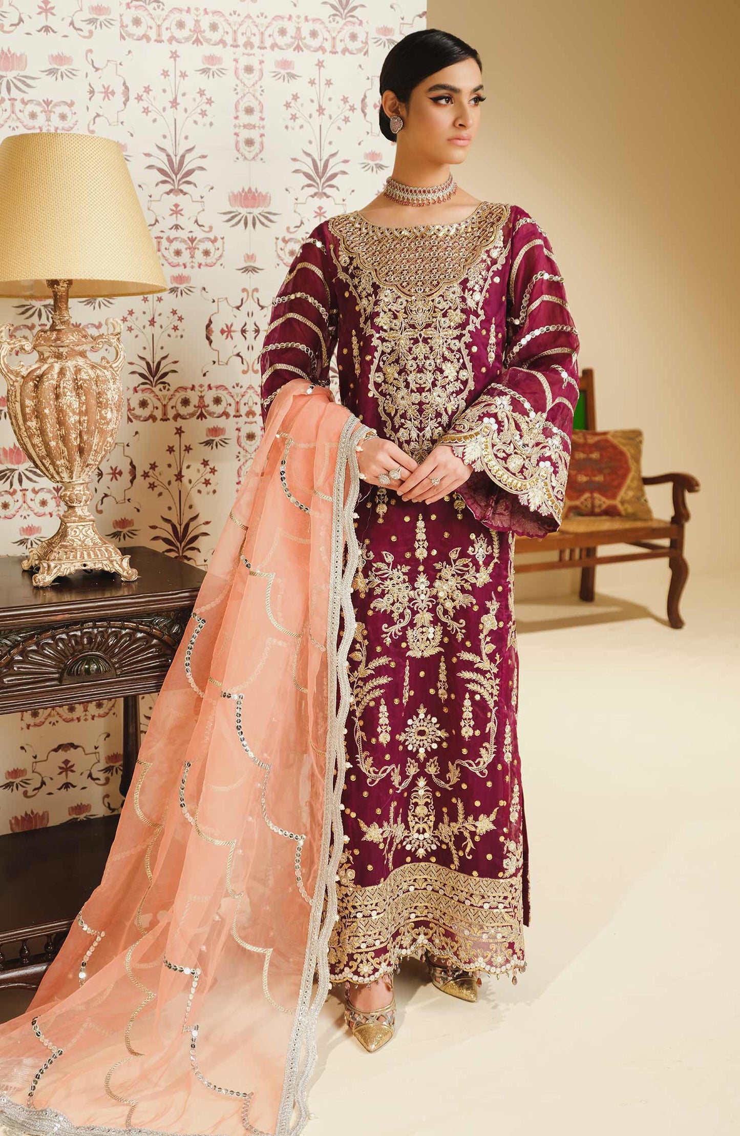 Formal Dress - Saroor (SFD-0071) Shamrock Premium