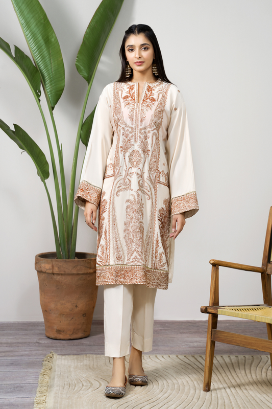 2 PC Stitched | Viscose Embroidered Shirt + Trouser