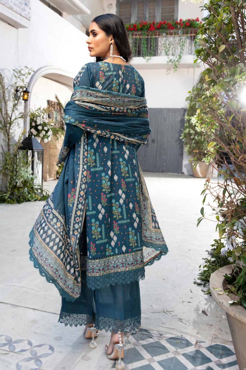 3 PC Unstitched Printed Lawn Suit