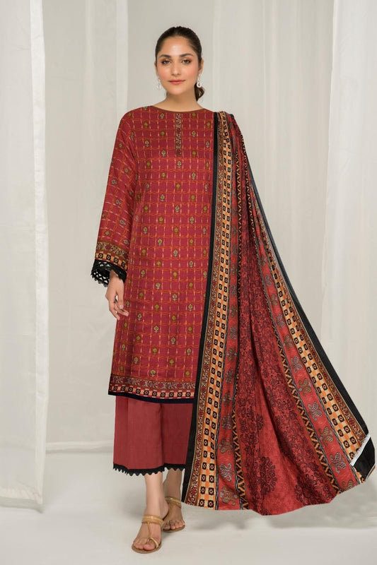 3 PC Unstitched | Printed Lawn Suit