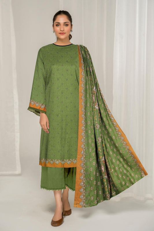 3 PC Unstitched | Printed Lawn Suit