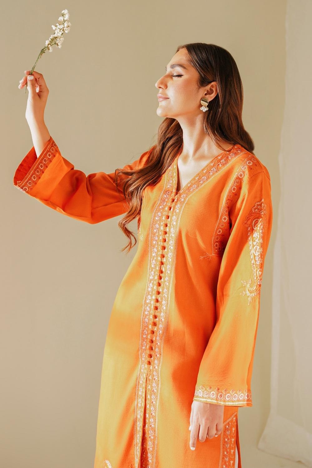 2 PC Stitched | Lawn Embroidered Shirt + Trouser