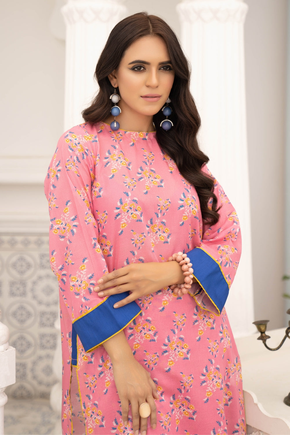 2PC Unstitched | Printed Lawn Shirt + Trouser