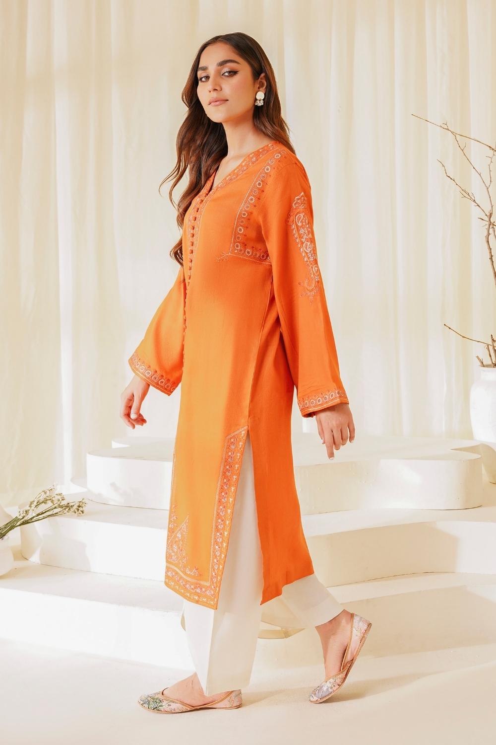 2 PC Stitched | Lawn Embroidered Shirt + Trouser