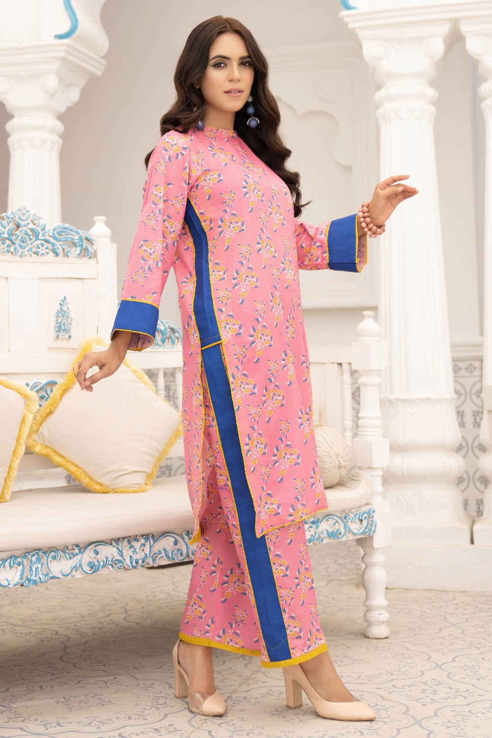 2PC Unstitched | Printed Lawn Shirt + Trouser