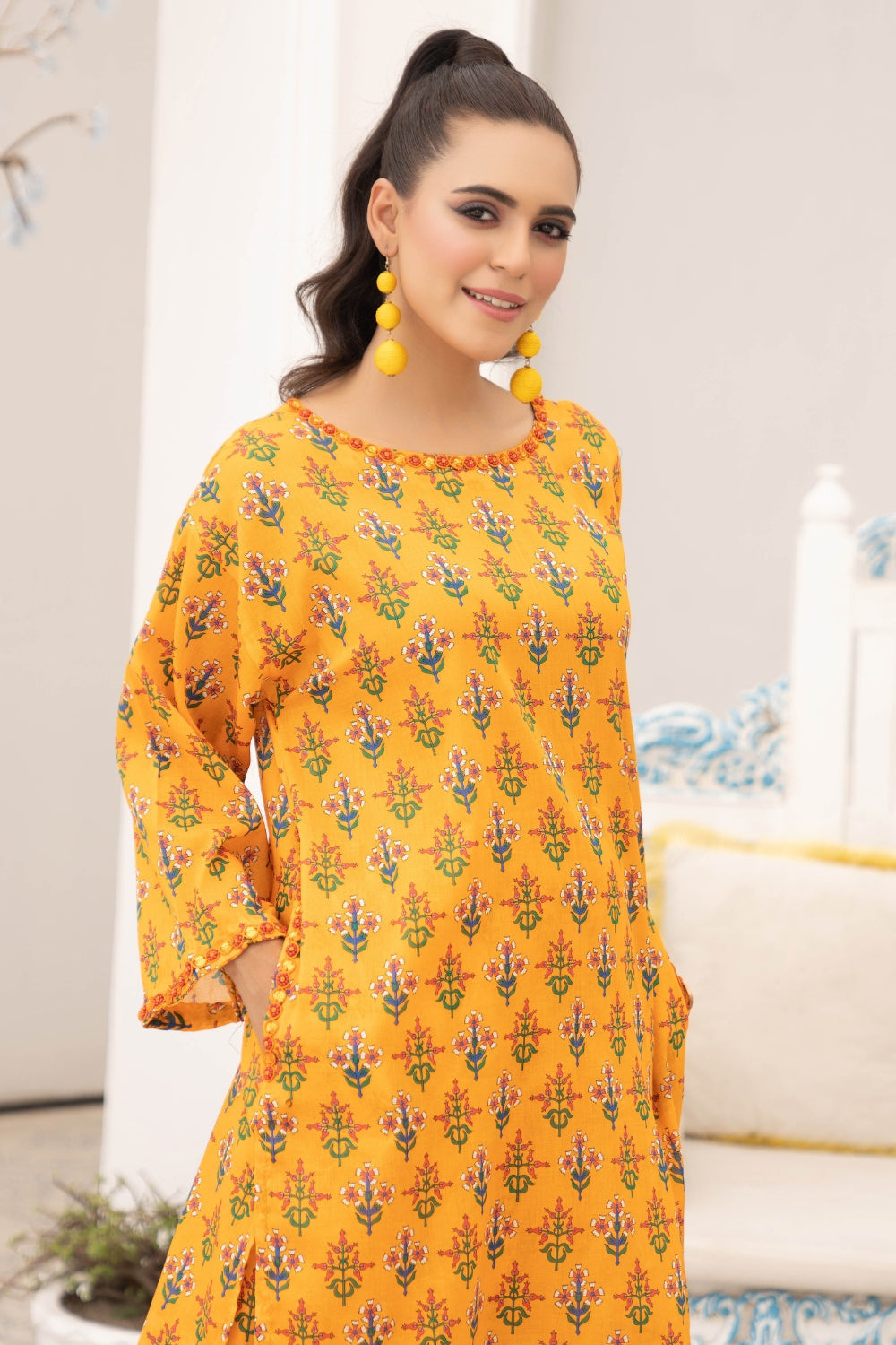 2PC Unstitched | Printed Lawn Shirt + Trouser