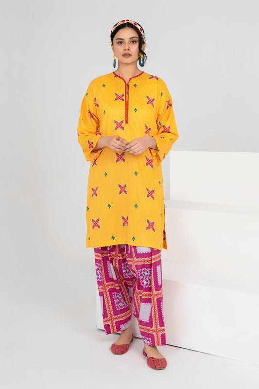 2PC Unstitched | Printed Lawn Shirt + Trouser