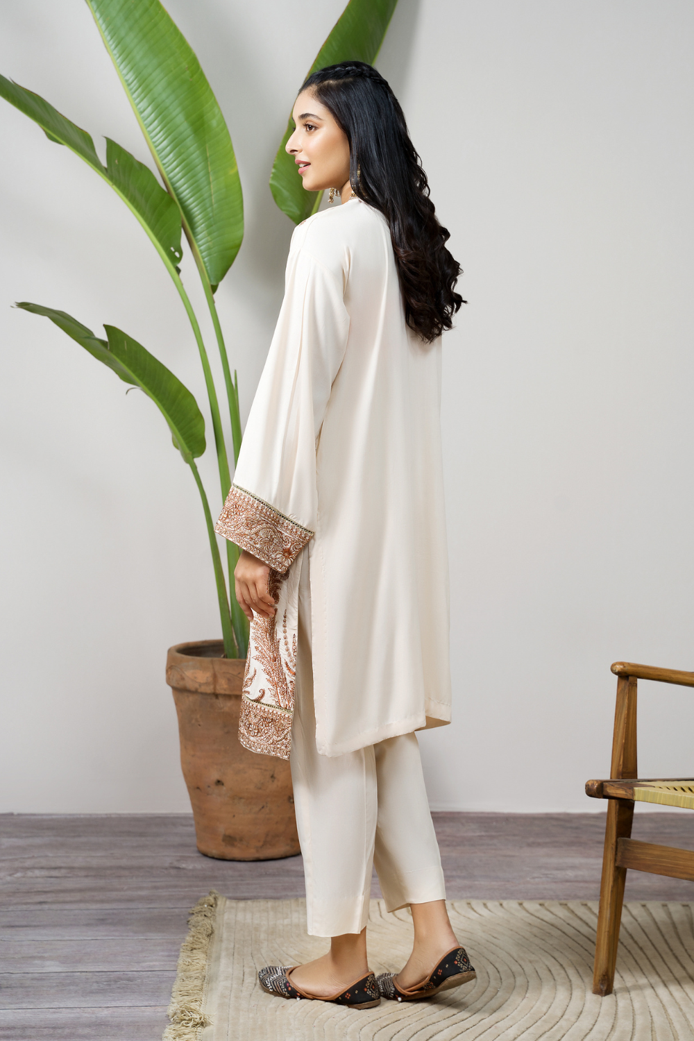 2 PC Stitched | Viscose Embroidered Shirt + Trouser